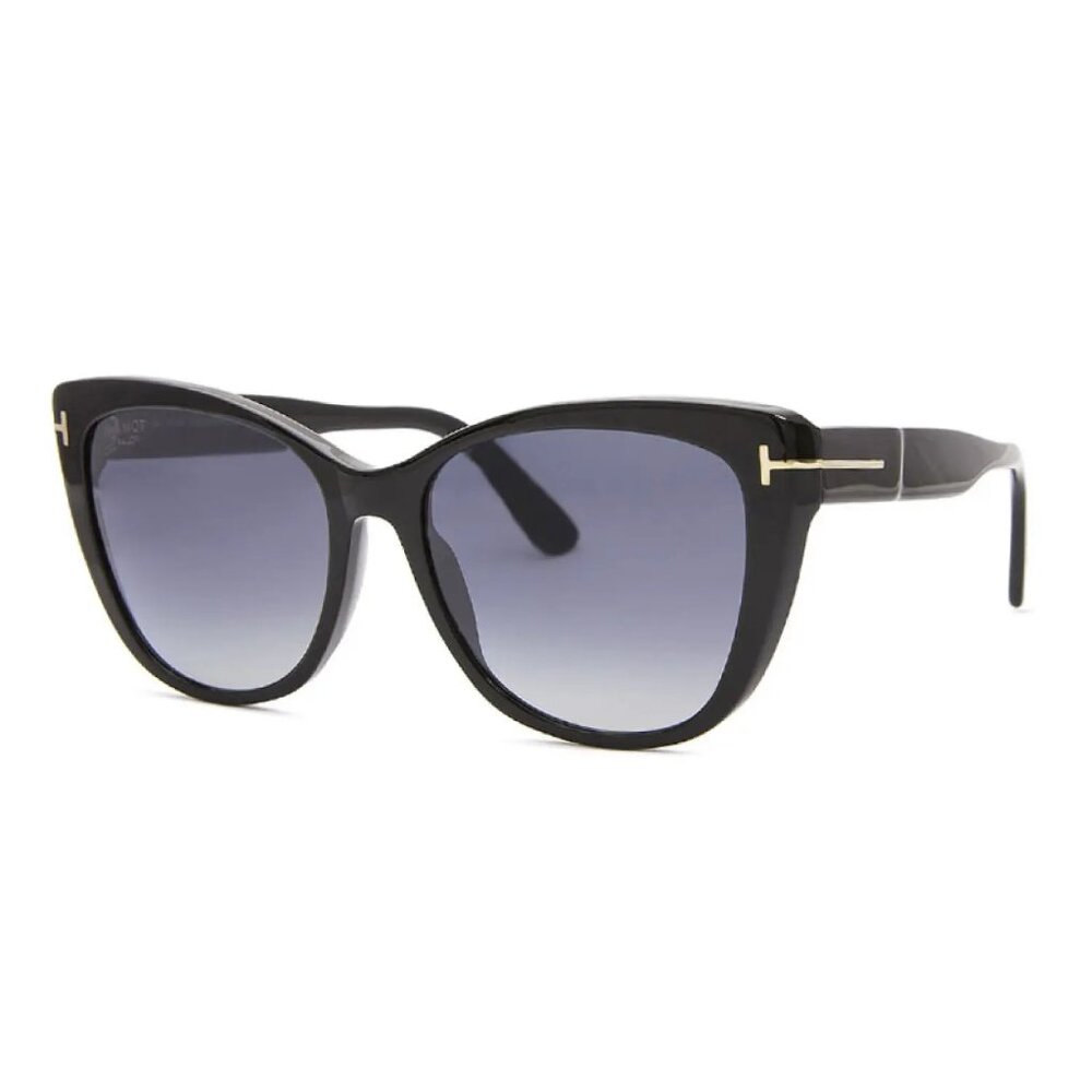 NEW TOM FORD SUNGLASSES BLACK WOMEN BUTTERFLY EYEWEAR